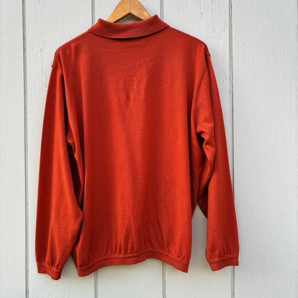 VITTORIO ROCCHETTI—Milano—Burnt Orange Pullover Polo—Men’s M—Wool Blend—USA Made - Picture 8 of 10